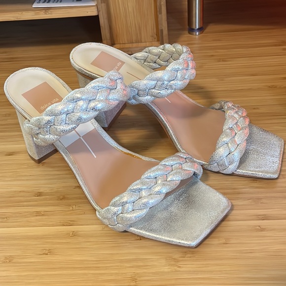 Dolce Vita Silver Sandals - Picture 3 of 7